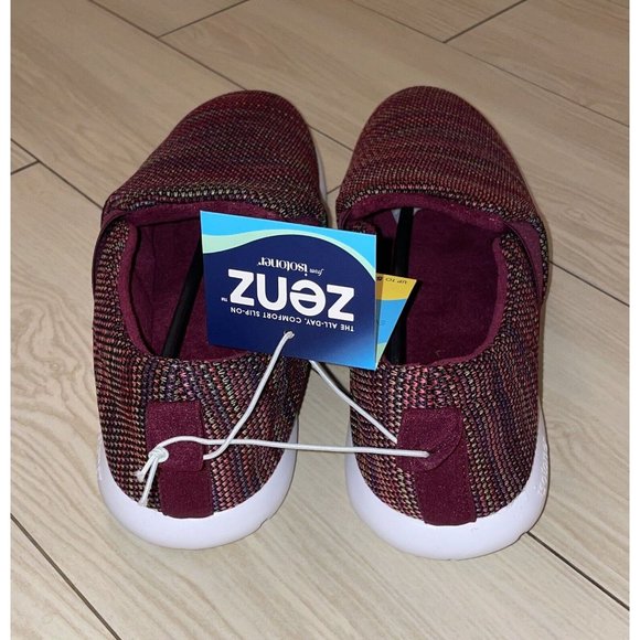 Zenz from Isotoner Womens Everywhere Knit Slip On Shoes 11 Wild Rose New Nwt - Picture 4 of 6